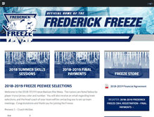 Tablet Screenshot of frederickjrfreeze.com